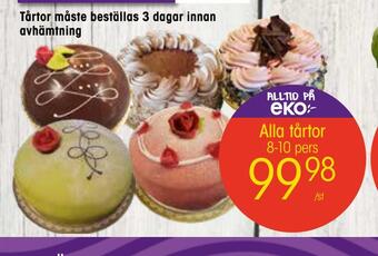 EKO Alla tårtor erbjuda