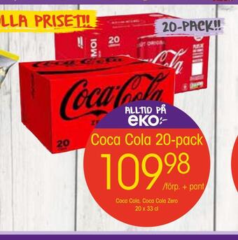 EKO Coca cola 20-pack erbjuda