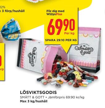 Willys Hemma Lösviktsgodis erbjuda