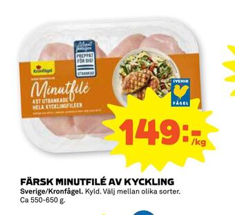 Stora Coop Färsk minutfilé av kyckling erbjuda