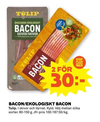 Bacon/ekologiskt bacon