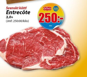 Extra Mjällby Stormarknad Svenskt kött! Entrecôte erbjuda