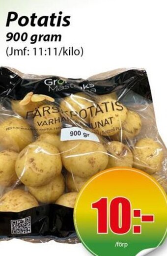 Extra Mjällby Stormarknad Potatis 900 gram erbjuda