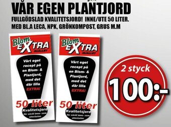 Extra Mjällby Stormarknad VÅR EGEN PLANTJORD erbjuda