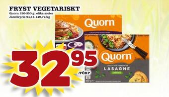 Nya Pulsen Fryst vegetariskt erbjuda