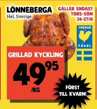 MatArket Grillad kyckling erbjuda
