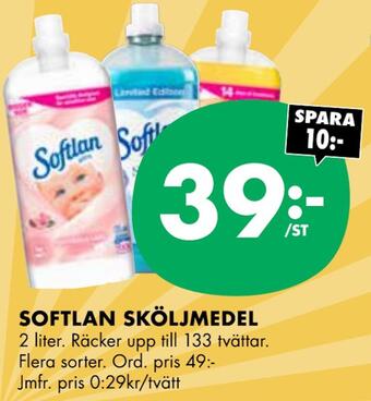 ÖoB Softlan sköljmedel erbjuda