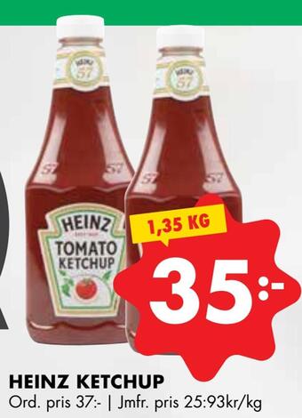 ÖoB Heinz ketchup erbjuda