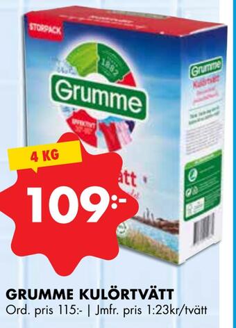 ÖoB Grumme kulörtvätt erbjuda