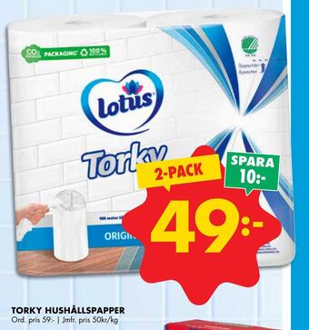 ÖoB Torky hushållspapper erbjuda