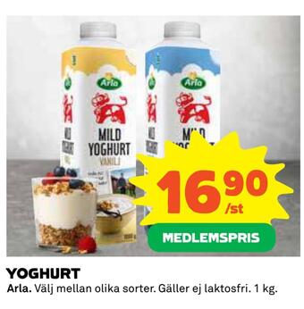 Coop Yoghurt erbjuda