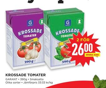 Willys Krossade tomater erbjuda