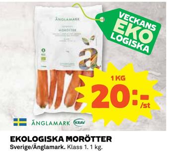 Coop Ekologiska morötter erbjuda