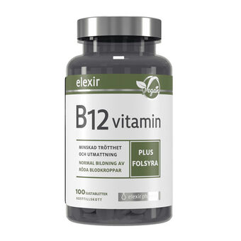 Apotek Hjärtat Elexir b-12 vitamin vegan 100  sugtabletter erbjuda