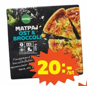 Coop Coop Matpaj Ost & Broccoli 220g erbjuda