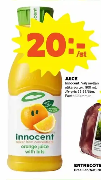 Coop Innocent Juice 900ml erbjuda