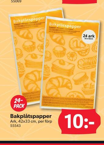 DollarStore Bakplåtspapper erbjuda