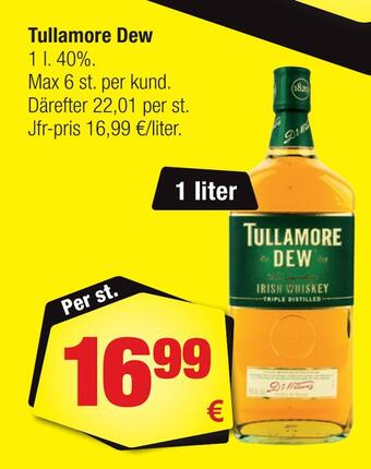 Calle Tullamore dew erbjuda