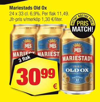 Calle Mariestads old ox erbjuda