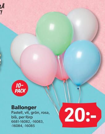 DollarStore Ballonger erbjuda