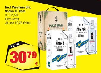Calle No.1 premium gin, vodka el. rom erbjuda