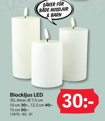 DollarStore Blockljus erbjuda