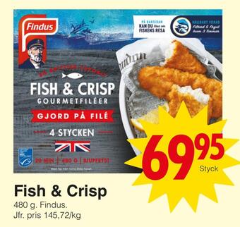 Matöppet Fish & crisp erbjuda