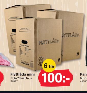DollarStore Flyttlåda mini erbjuda
