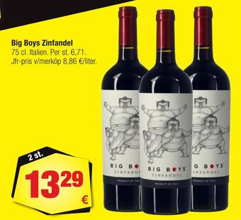 Calle Big boys zinfandel erbjuda