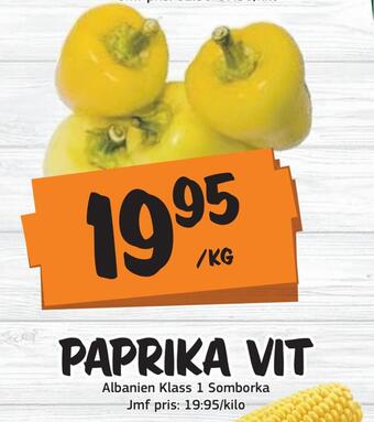 Bazaar Food market Paprika vit erbjuda