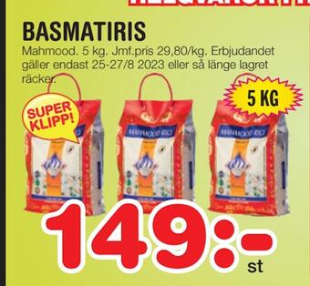 Nya Pulsen Basmatiris erbjuda
