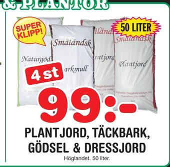 Nya Pulsen Plantjord, täckbark, gödsel & dressjord erbjuda