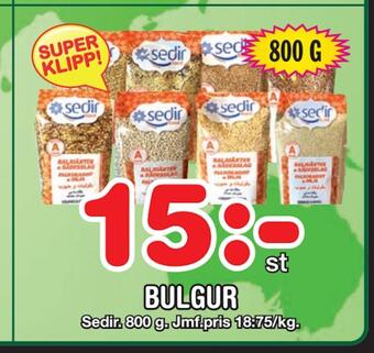 Nya Pulsen Bulgur erbjuda