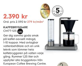 Electrolux Home Kaffebryggare erbjuda