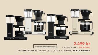 Electrolux Home Kaffebryggare erbjuda
