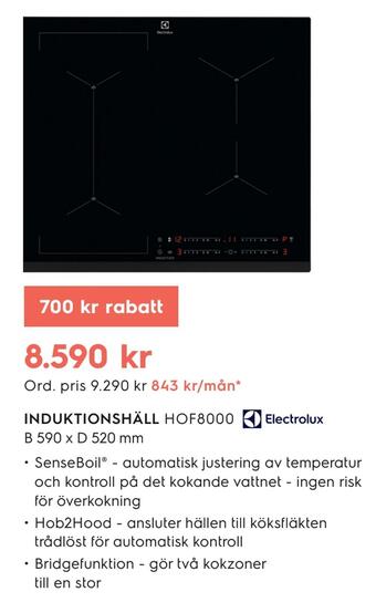 Electrolux Home Induktionshäll erbjuda