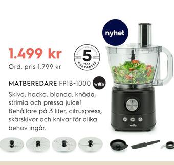 Electrolux Home Matberedare erbjuda