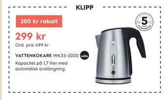 Electrolux Home Vattenkokare erbjuda