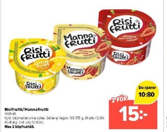 Coop Extra Risifrutti/Mannafrutti erbjuda