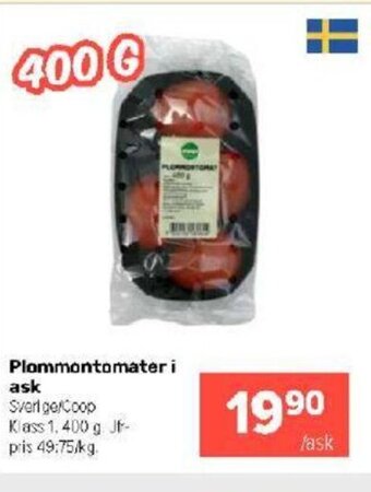 Coop Extra Plommontomater i ask erbjuda