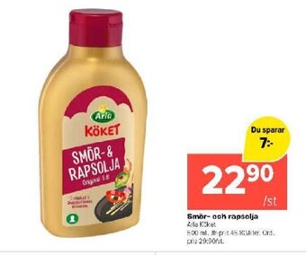 Coop Extra Smör- och rapsolja erbjuda
