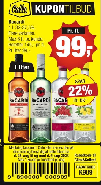 Calle Bacardi erbjuda