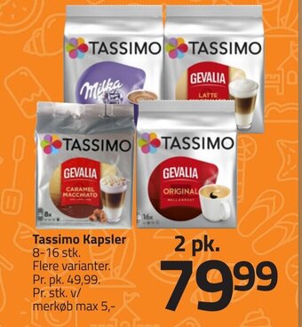 Fleggaard Tassimo Kapsler 8-16 stk. erbjuda