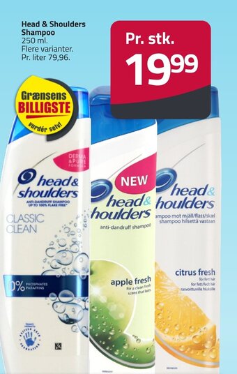 Fleggaard Head & Shoulders Shampoo 250 ml. erbjuda