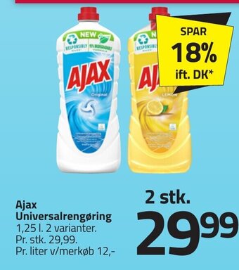 Fleggaard Ajax Universalrengøring erbjuda