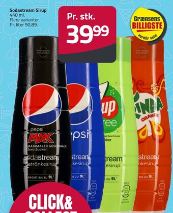 Fleggaard Sodastream Sirup 440 ml. erbjuda