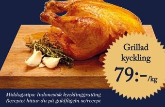 ICA Kvantum Grillad kyckling erbjuda