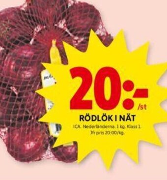ICA Kvantum RÖDLÖK I NÄT erbjuda