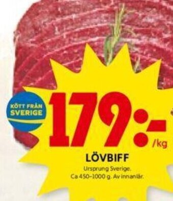 ICA Kvantum LÖVBIFF erbjuda