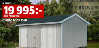 Bauhaus FÖRRÅD BODIL 15M2 erbjuda